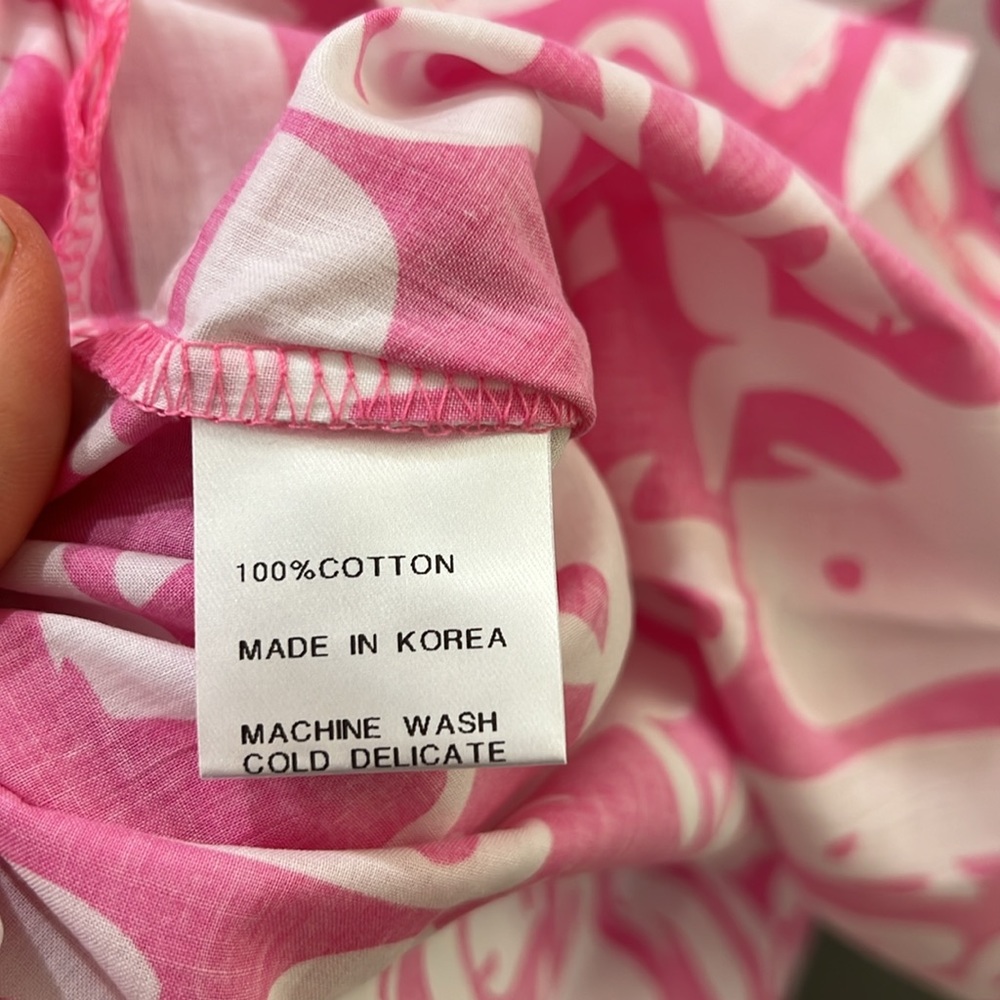 MWT{Tracy Negoshian}Sz L Pink Whale swimsuit Coverup - Picture 6 of 7